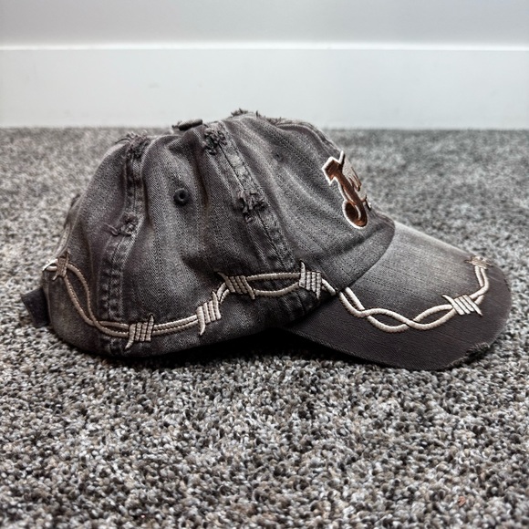 Vintage Justin Boots | Unisex | Ball Cap | distressed barbed wire embroidery - Picture 4 of 8